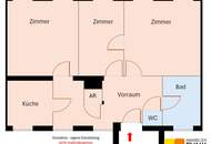Unbefristete 3-Zimmerwohnung nahe Rochusmarkt
