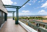 Sonnenpenthouse mit 90m2 Terrasse und Ausblick: Provisionsfrei - Wohnung + Büro mit luxuriöser Ausstattung