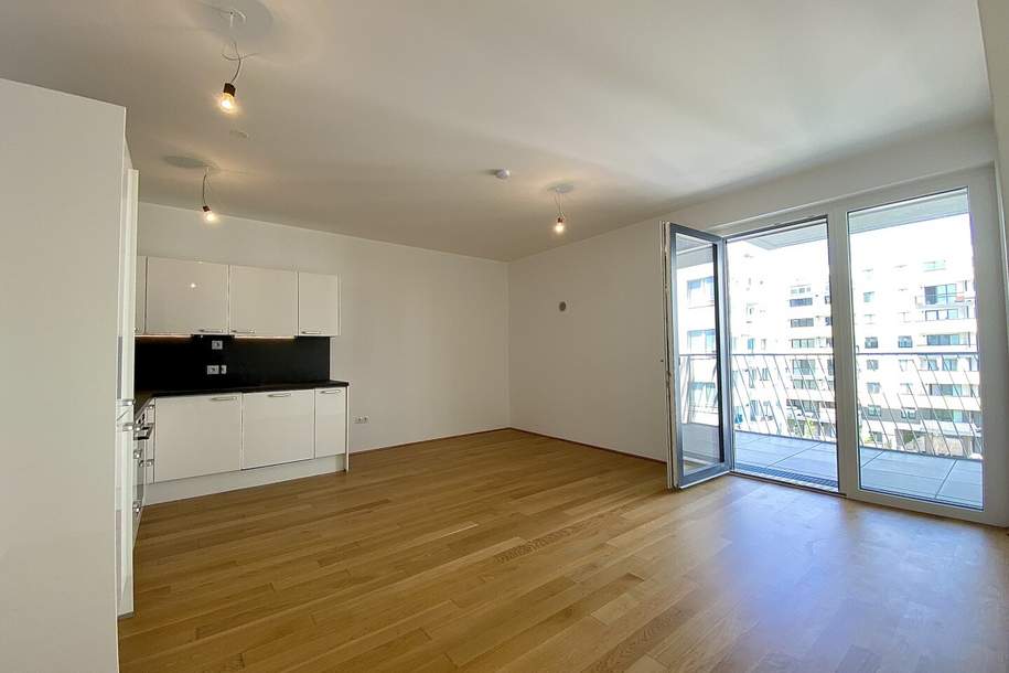 13 Min zur U6 - 16 Min zur U1 - neuwertig - Innenhof Ruhelage - Sauna - Fitnessraum - Tiefgarage, Wohnung-miete, 990,00,€, 1210 Wien 21., Floridsdorf
