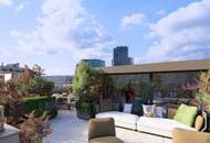 SPEKTAKULÄRES PENTHOUSE DER EXTRAKLASSE | Wintergarten mit aufklappbaren Fensterflächen | ca. 114 m² Dachterrasse mit Pool-Option | Schlafzimmer hofseitig | 360°-Tour
