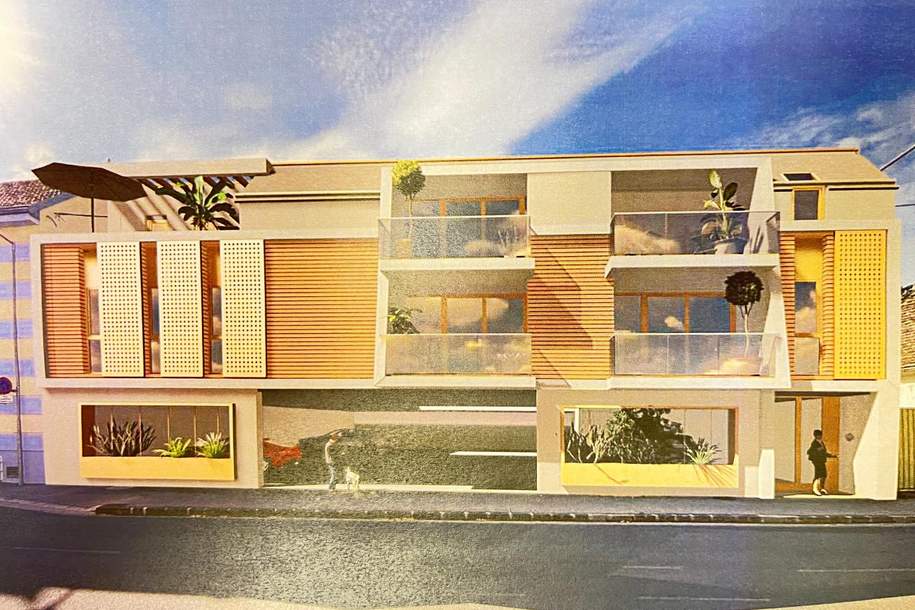 Bauträgergrundstück wartet auf seine Veredelung! Bebauungsstudie vorhanden, Grund und Boden-kauf, 690.000,€, 2130 Mistelbach