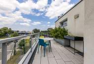 Donaujuwel – Penthouse mit Panorama und privatem Wasserzugang
