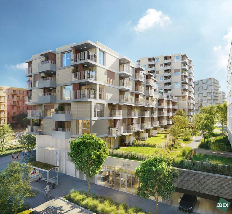 VILLAGE IM DRITTEN | MODERNE 3-ZIMMER WOHNUNG MIT BALKON UND LOGGIA