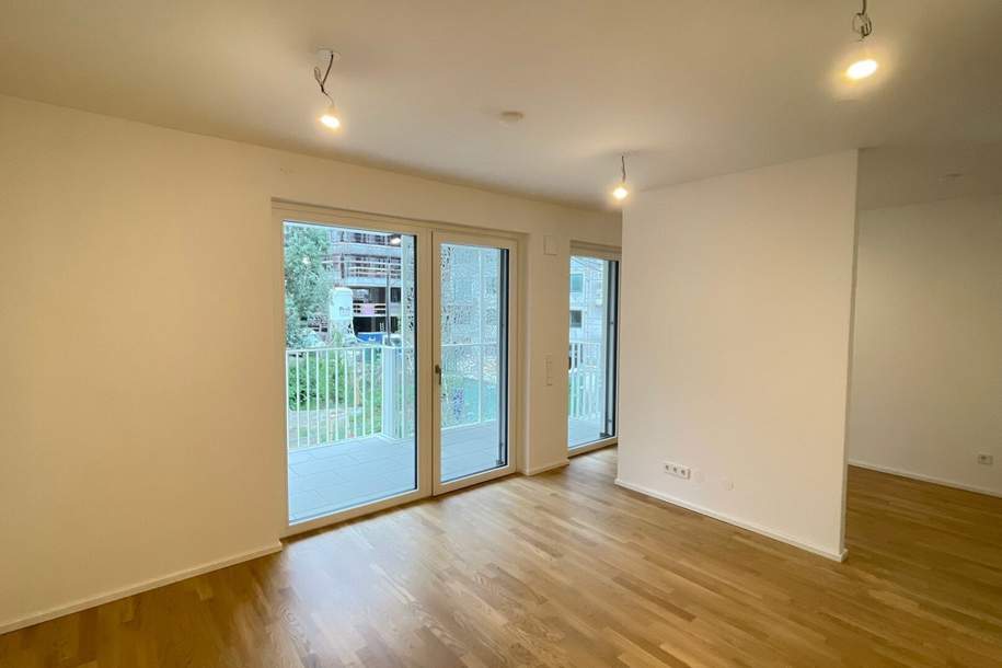 ERSTBEZUG: perfekte Singlewohnung mit Süd-Balkon &amp; S-Bahn-Anbindung (St. Marx // Village im Dritten), Wohnung-miete, 890,00,€, 1030 Wien 3., Landstraße
