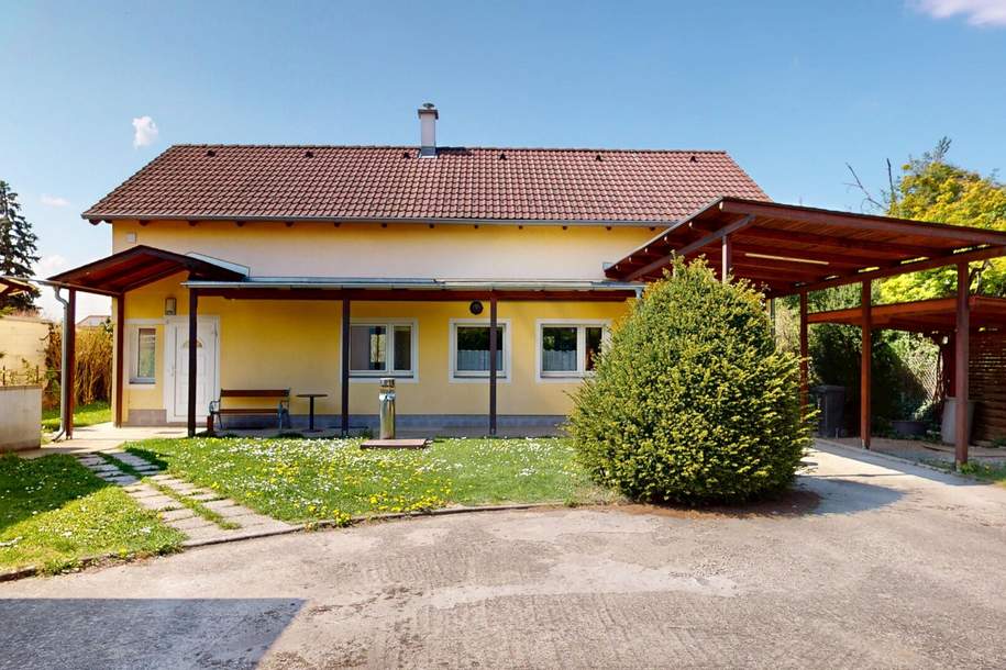 Einfamilienhaus mit großem Garten und Badezugang bei Groß-Enzersdorf, Haus-kauf, 495.000,€, 2301 Gänserndorf