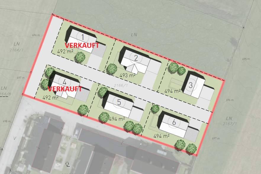 Kaufanbot vorliegend! Nr. 1 von 6: Erschlossenes Baugrundstück in sonniger Lage! Spitzenpreis!, Grund und Boden-kauf, 8966 Liezen