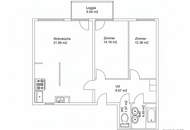 Moderne 3-Zimmer-Wohnung mit Loggia zum ruhigen Innenhof – Nähe Karmelitermarkt