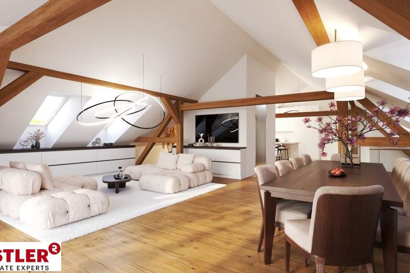 Penthouse im historischen Flair mit Weingarten Fernblick!, Wohnung-kauf, 1.699.000,€, 2352 Mödling