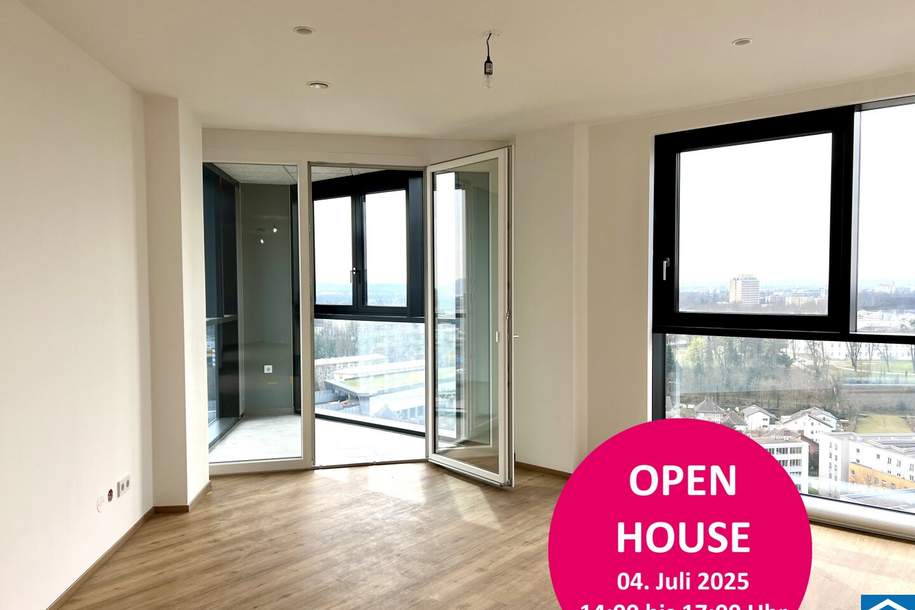OPEN HOUSE AM FREITAG 04.07 von 14.00 Uhr bis 17.00 Uhr – Bulgariplatz 11 OHNE VORANMELDUNG, Wohnung-miete, 820,00,€, 4020 Linz(Stadt)