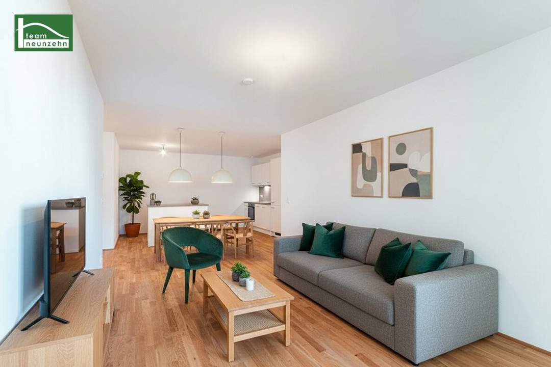 Zu Fuß zur U1 Kagran und zur Alten Donau. Hochwertige Neubauwohnungen in sehr guter Lage. Mit Balkon oder Terrasse! Garagenplatz noch möglich! Fertig gestellt und sofort bewohnbar!