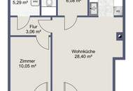 UNEINSEHBARE 2-ZIMMER MIT GROSSER LOGGIA