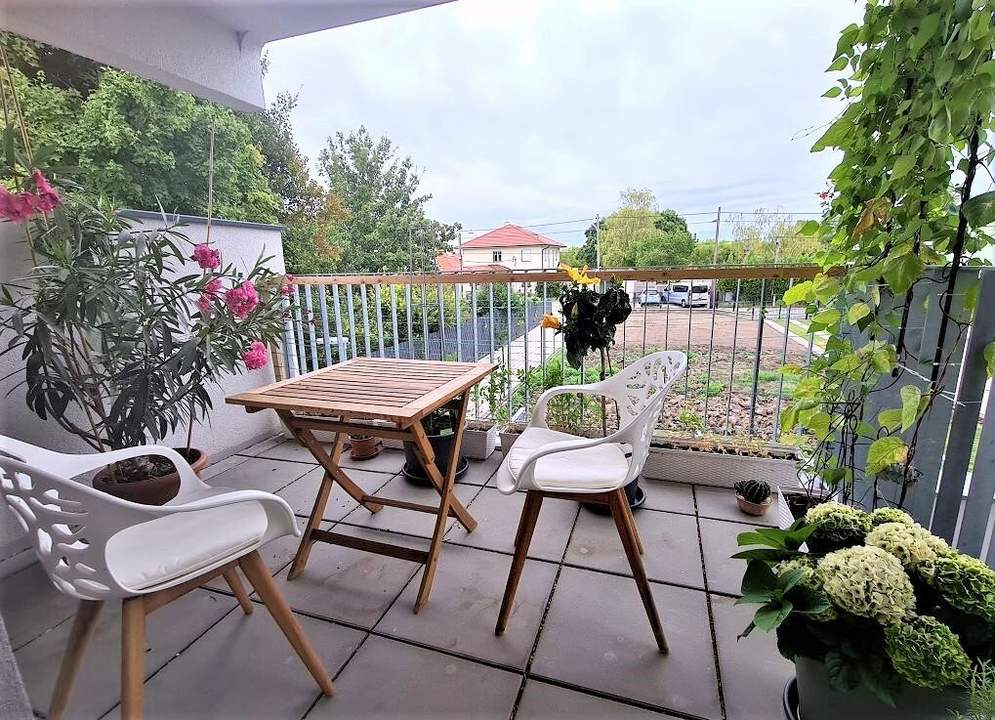 GRÜNBLICK, RUHELAGE, 67 m2 Neubau mit 2 Balkone, Wohnküche, 2 Zimmer, Wannenbad, Parketten, Lavendelweg