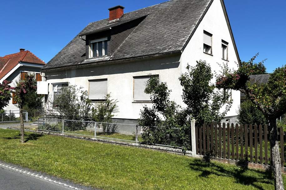 Sonniges, renovierungsbedürftiges 160m² Wohnhaus in sehr guter Lage, Haus-kauf, 148.000,€, 8490 Südoststeiermark