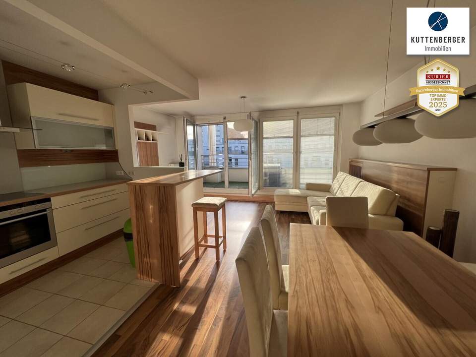 Möbliertes Terrassen DG-Appartement mit SUPER Pool, Garage, inkl. Heizung