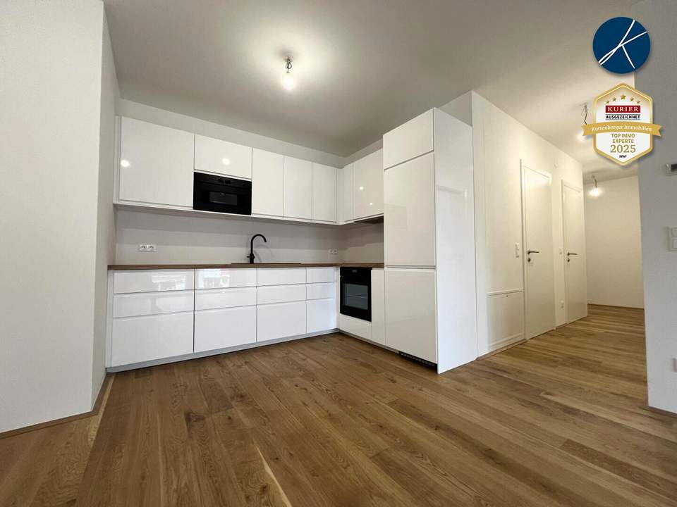 U2 + U1 Nähe: 3 Zimmer-Neubau mit Topausstattung