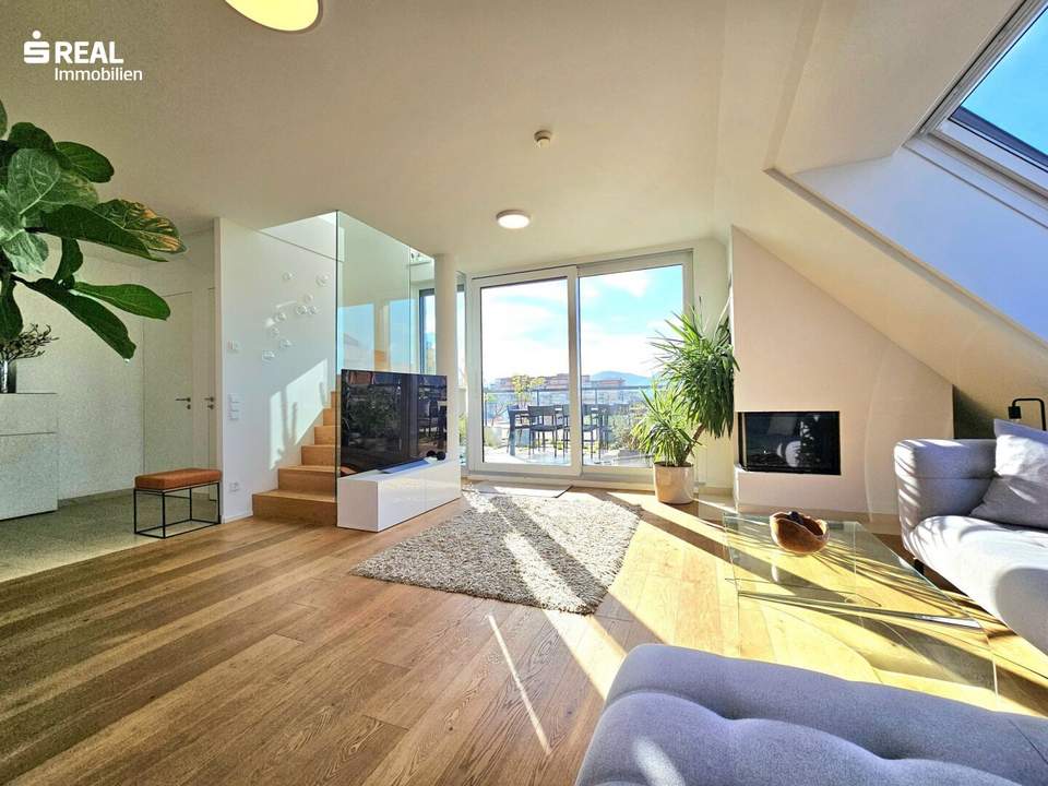 Exklusive 3-Zimmer-Dachgeschossmaisonette mit Panorama-Weitblick
