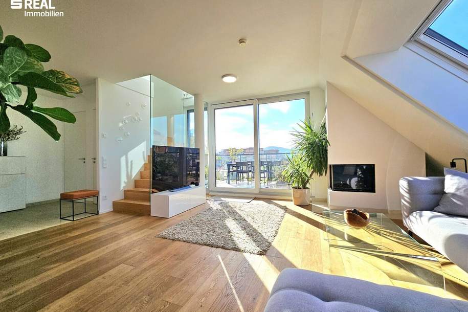 Exklusive 3-Zimmer-Dachgeschossmaisonette mit Panorama-Weitblick, Wohnung-kauf, 949.000,€, 1210 Wien 21., Floridsdorf