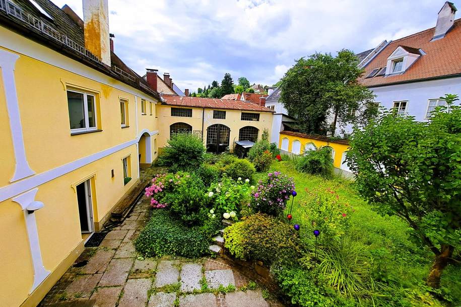 charmantes Wohnhaus mit zwei Wohneinheiten, Innenhof-Garten und Werkstatt - Steyr/Steyrdorf, Haus-kauf, 282.000,€, 4400 Steyr(Stadt)