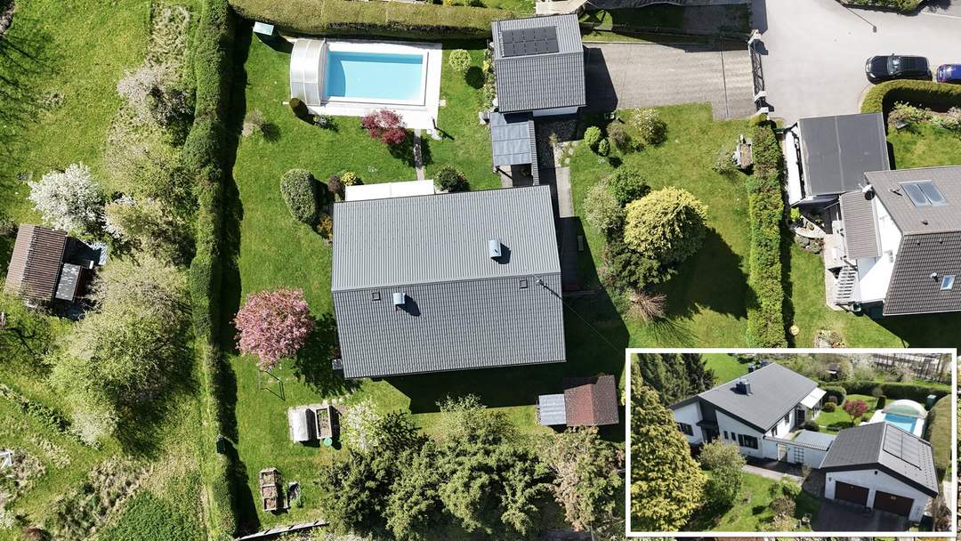 Ihr neues Zuhause - Leben auf 243 m² Wohnfläche mit gepflegtem Garten und Pool