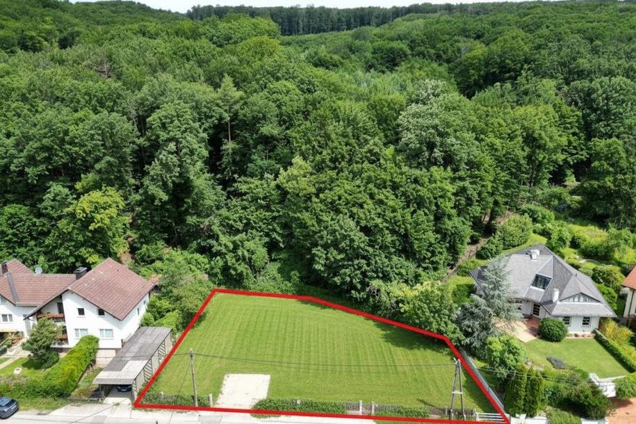 Villenbaugrund (aufgeschlossen!) mit 962 m² in Weidlinger Ruhelage, Grund und Boden-kauf, 798.000,€, 3400 Tulln