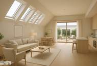 "DONAU PERLE" Wohnen im Grünen: Großzügige 4-Zimmer DG-Wohnung mit zwei Balkonen und Parkblick!