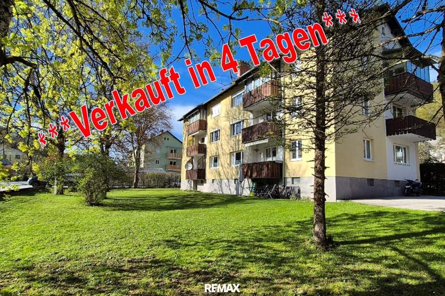 ***Verkauft***Bad Aussee: Vollsonnige Top Wohnung mit 55m² und großem Garten, Wohnung-kauf, 8990 Liezen