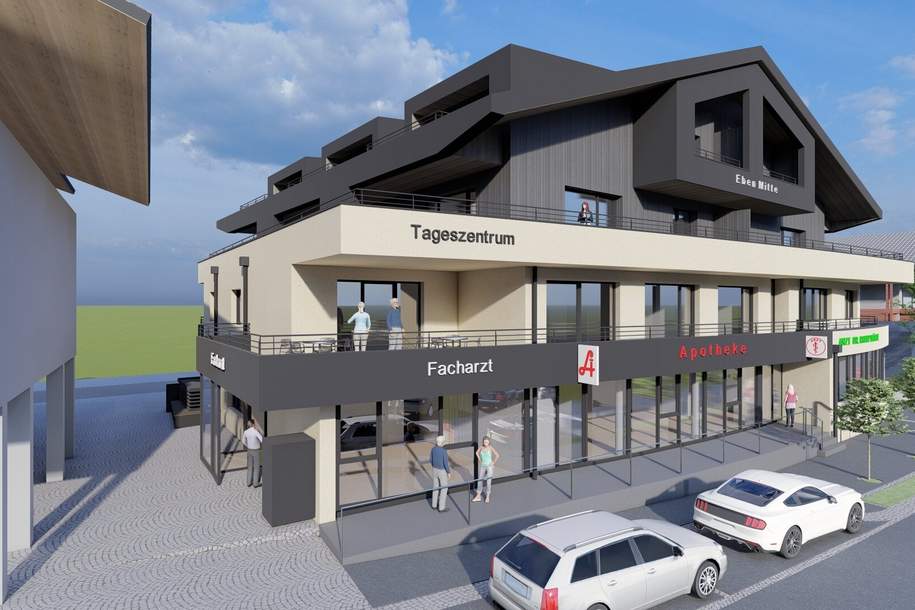 Arzt- und Therapeutenpraxis im Ortzentrum von Eben im Pongau, Gewerbeobjekt-miete, 2.950,00,€, 5531 Sankt Johann im Pongau