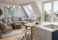Provisionsfreier Erstbezug: Helle, moderne 3-Zimmer-Dachgeschoßwohnung mit großer Loggia