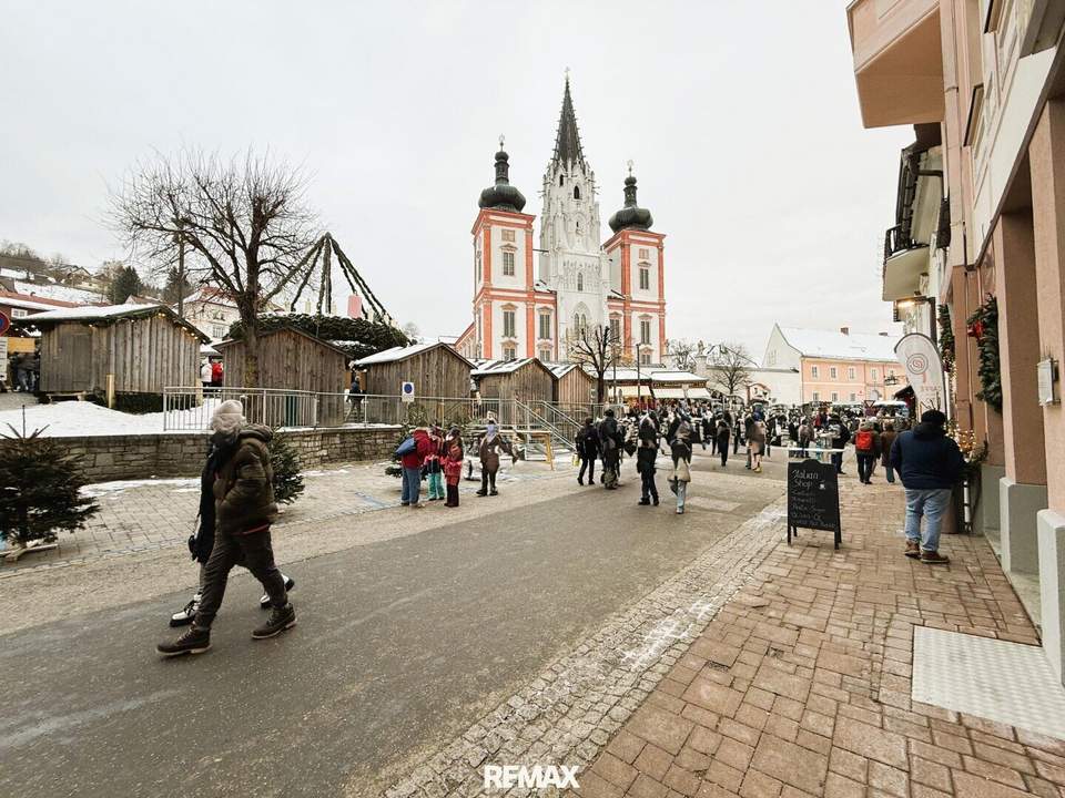 “Top Geschäftslokal im Zentrum von Mariazell – ehem. Café 1157 (vollausgestattet, ablösefrei)“