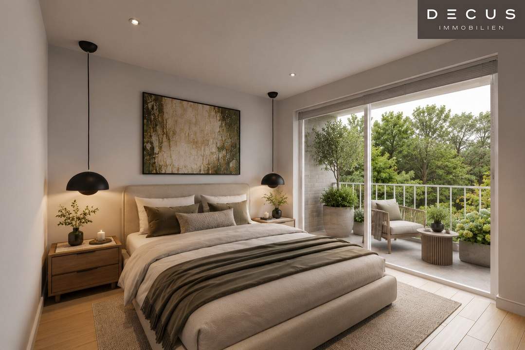 | 3 ZIMMER WOHNUNG | HOCHWERTIGER ERSTBEZUG MIT LOGGIA & BALKON | FLEXIBLER GRUNDRISS |