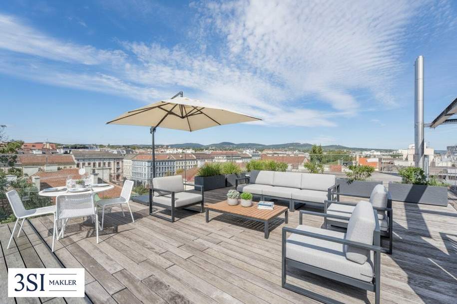 Energieeffizienter DG-Erstbezug im 9. – Große Terrasse &amp; Luftwärmepumpe, Wohnung-kauf, 1.480.000,€, 1090 Wien 9., Alsergrund