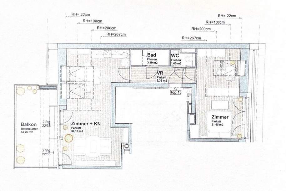 2-Zimmer-Dachgeschosswohnung im Nußdorf zu vermieten!, Wohnung-miete, 1.690,00,€, 1190 Wien 19., Döbling