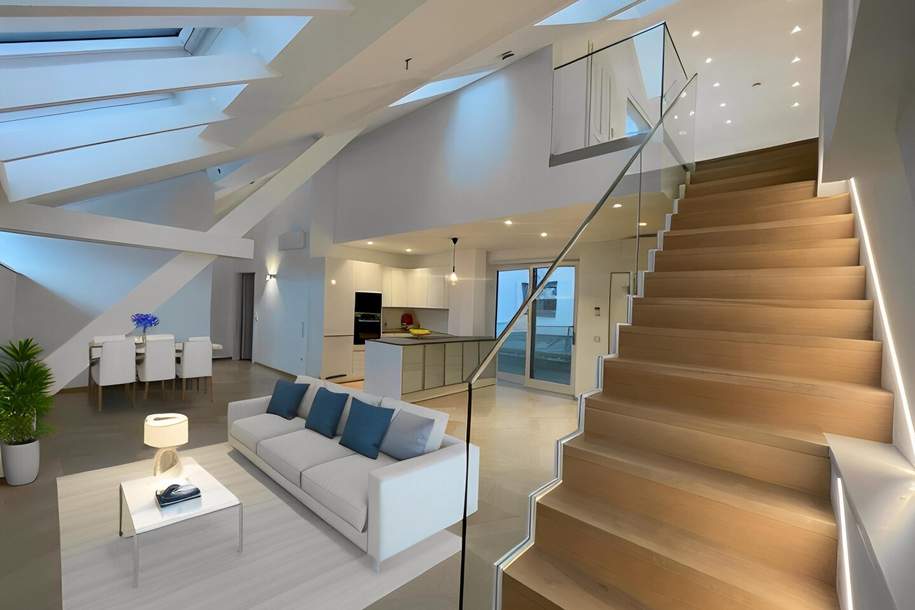 ⭐ 1010! Exklusives 4-ZIMMER-DG MIT BALKON und Galerie in Bestlage! Ab Jänner 26!, Wohnung-miete, 4.399,89,€, 1010 Wien 1., Innere Stadt