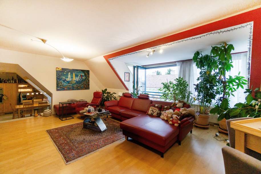 Einzige Wohnung im Dachgeschoß – 130 m² Wohnkomfort mit Sauna &amp; besonderen Extras, Wohnung-kauf, 570.000,€, 1210 Wien 22., Donaustadt