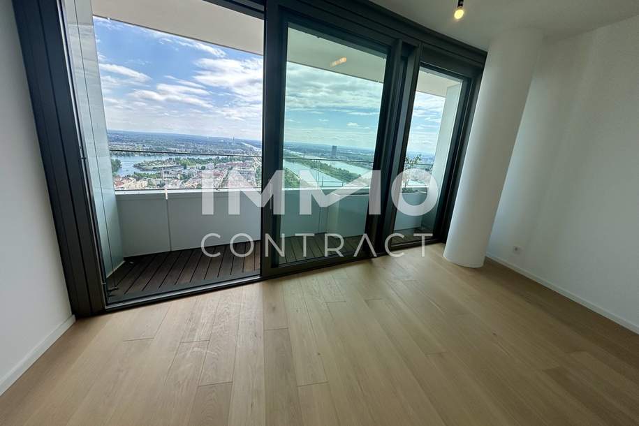 Leben im 40. Stock! Erstbezug Studio Apartment inkl. Doorman, Gym, Sauna, Pool, Bar, Eventlounge, Wohnung-miete, 1.300,26,€, 1220 Wien 22., Donaustadt