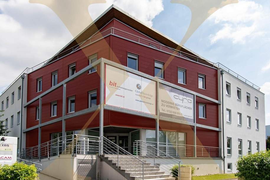 Perfekt angebundene Bürofläche im Gewerbepark Franzosenhausweg zu vermieten!, Gewerbeobjekt-miete, 2.785,39,€, 4020 Linz(Stadt)