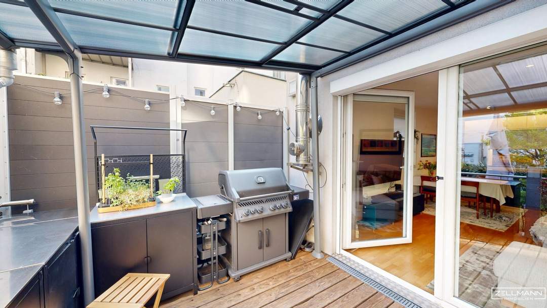 Urbanes Townhouse mit Eigengarten, Terrasse und Garage – Wohnen mit Hauscharakter im Herzen von Wien | ZELLMANN IMMOBILIEN