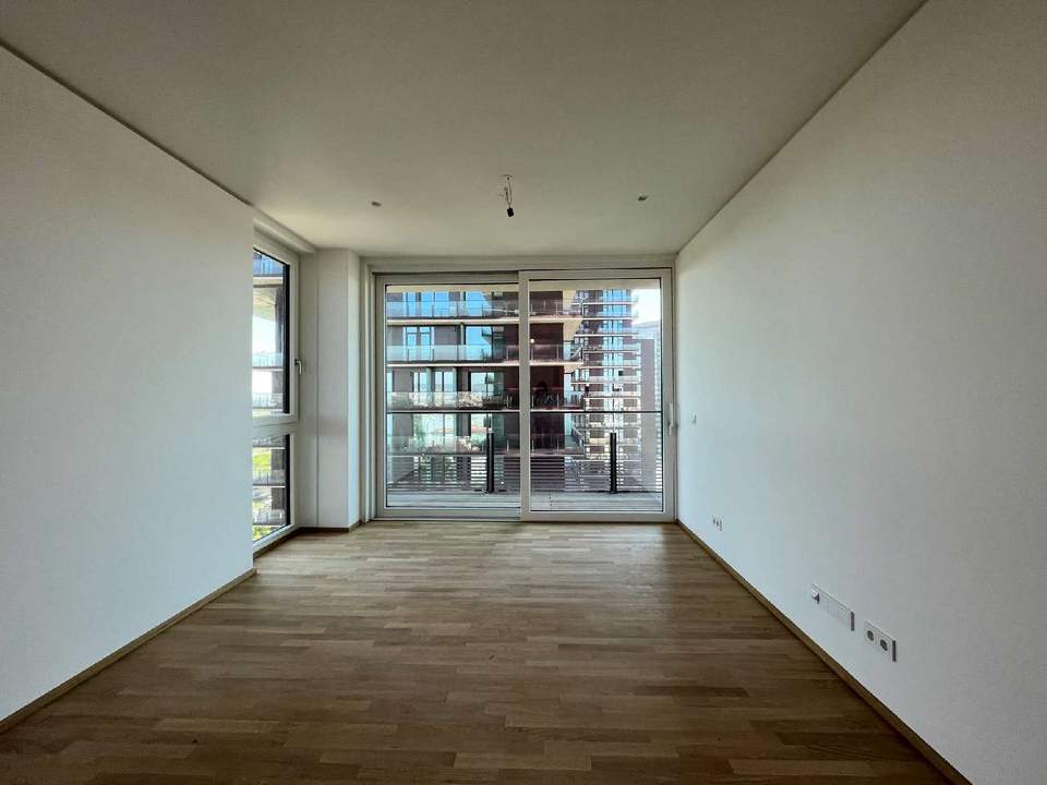 Blick auf die Vienna Skyline - Wohnen im Triiiple Tower