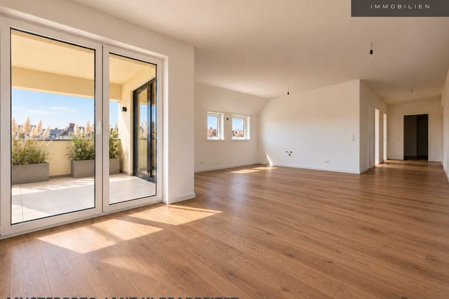 1070 WIEN | 3 ZIMMER | LICHTDURCHFLUTETE ECKWOHNUNG IM DACHGESCHOSS | ERSTBEZUG | AB 01.01.2027, Wohnung-miete, 2.045,00,€, 1070 Wien 7., Neubau