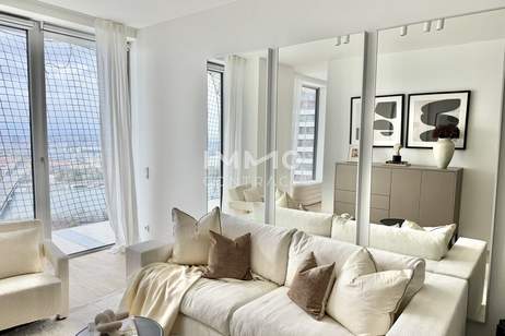45. Etage DC2 Tower: Mit Blick über Ganz Wien, Wohnung-miete, 2.000,00,€, 1220 Wien 22., Donaustadt