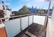 DACHGESCHOSS, Daringergasse, sonnige 76 m2 Neubau mit 6 m2 Balkon, 2 Zimmer, Wohnküche, Wannenbad, Parketten, Grünblick