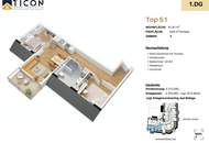 NEUBAU - TOPPREIS - DACHWOHNUNG - TERRASSE - Sehr gut aufgeteilte 61,91 m² Eigentumswohnung (3 Zimmer) + Terrasse - Top 51
