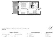 Kompakt wohnen, mit Community Features Wohnraum erweitern – 1,5 Zimmer im LeopoldQuartier- PROVISIONSFREI
