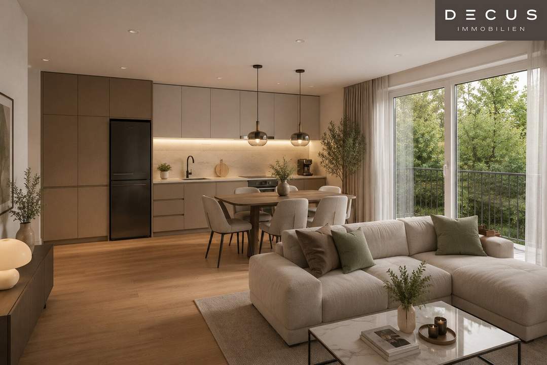 | 3 ZIMMER WOHNUNG | EFFIZIENT GEPLANTER ERSTBEZUG MIT LOGGIA & BALKON | 2. OBERGESCHOSS |