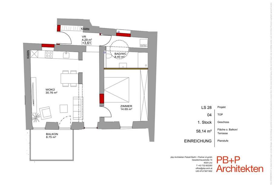 Wunderschöne 2-Zimmer Anlegerwohnung in der Altstadt, Wohnung-kauf, 229.653,€, 5280 Braunau am Inn