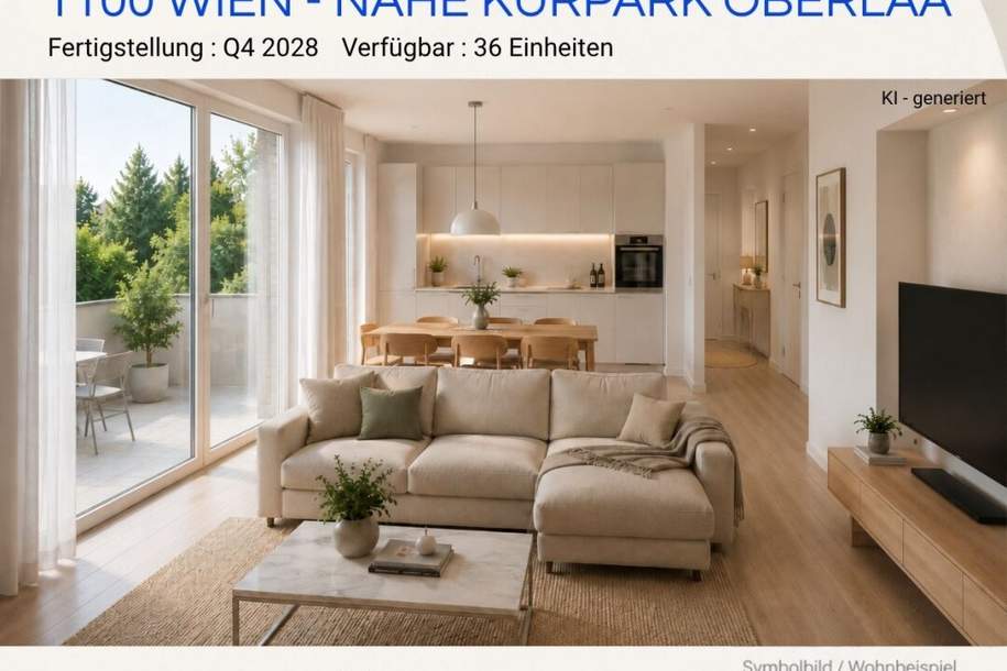 Exklusive Kurparkresidenzen - Eigennutzung oder INVESTMENT, Wohnung-kauf, 413.000,€, 1100 Wien 10., Favoriten