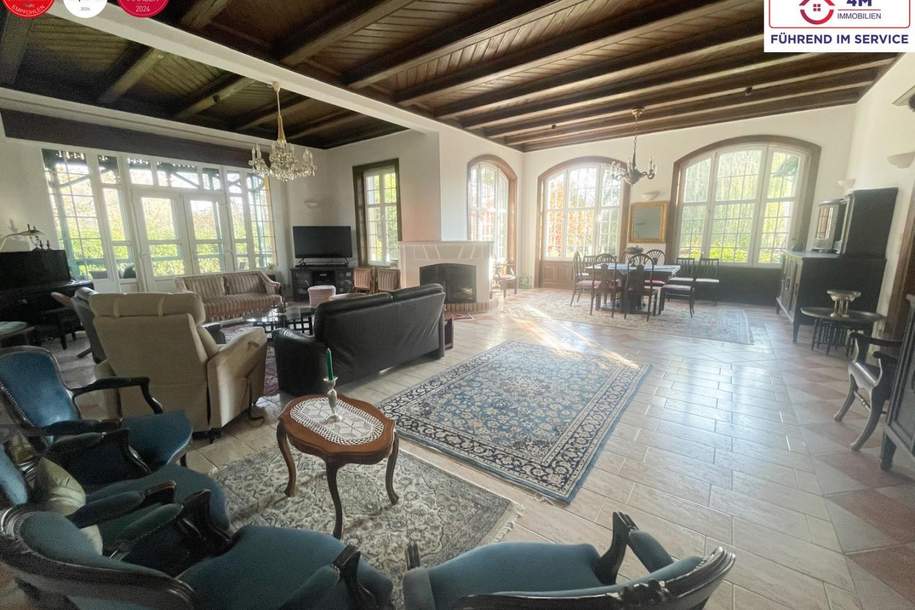 Ein Ort wie aus der Zeit gefallen – Historisches Jagd-Chalet im eigenen Parkparadies mit Bachlauf & stiller Eleganz, Haus-kauf, 1.199.000,€, 2434 Bruck an der Leitha