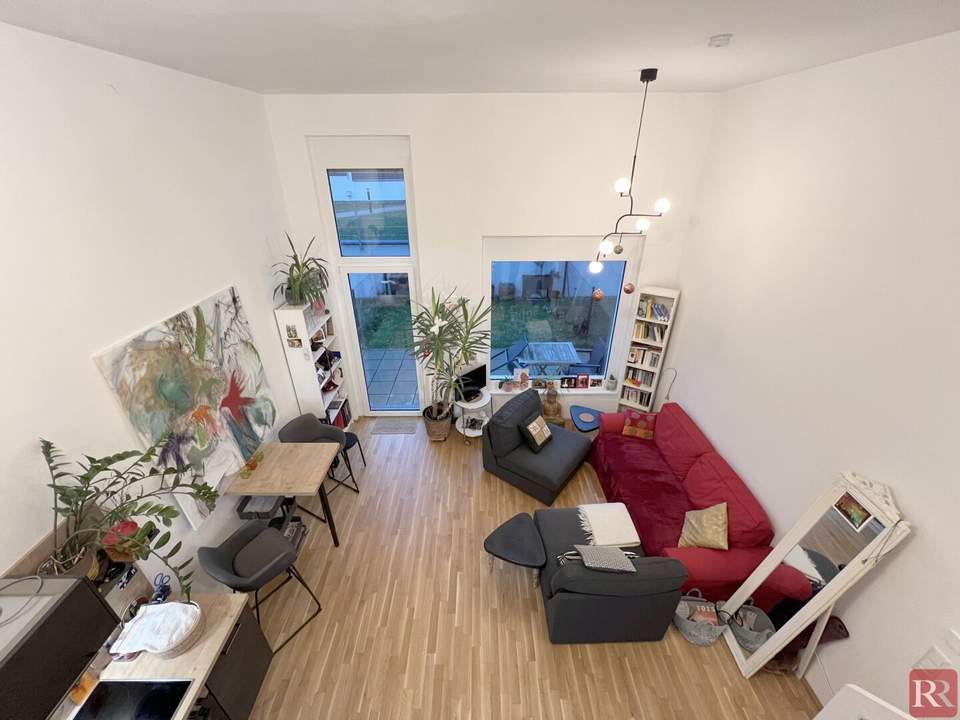 Bezaubernde Galeriewohnung mit Garten, Terrasse &amp; Parkplatz