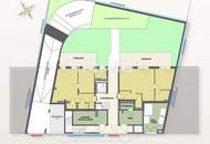 Außergewöhnliche Architektur im Neubau mit hohen Decken! 2 Terrassen auf Wohnebene! Provisionsfrei