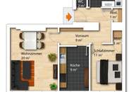 Stilvolle 2-Zimmer-Neubauwohnung in klassischem Wiener Altbau nahe Bahnhof Penzing